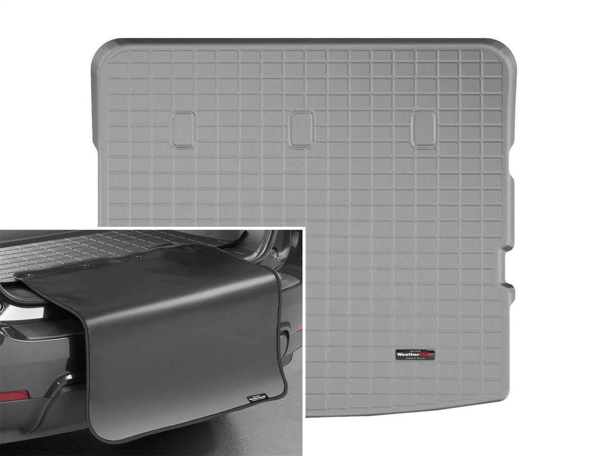 Weathertech - Cargo Liner w/Bumper Protector - Gray Behind 2nd Row Seating 18-24 Expedition / 18-24 Navigator - 421093SK