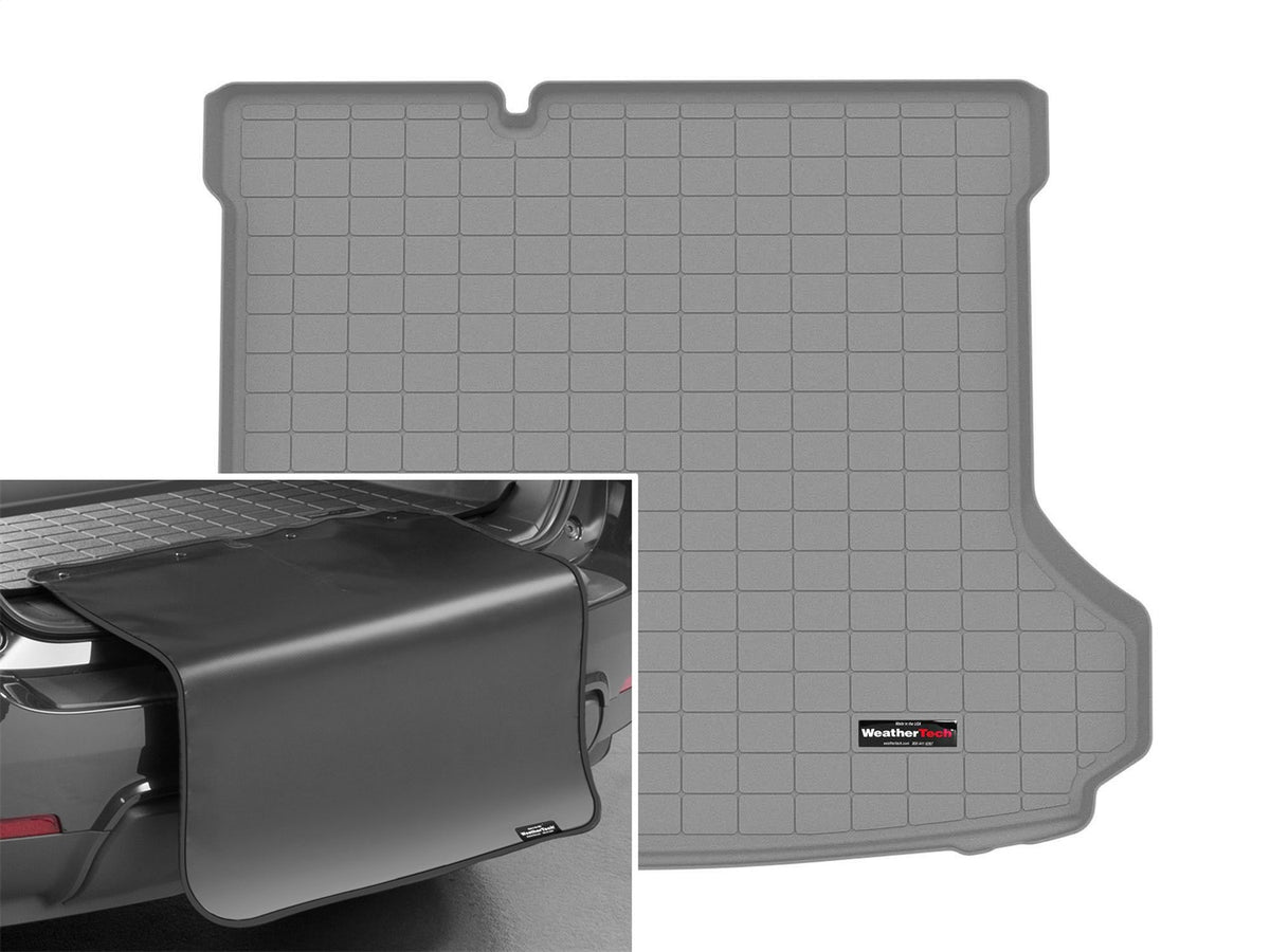 Weathertech - Cargo Liner w/Bumper Protector - Gray Behind 2nd Row Seating 21-23 Volkswagen ID.4 - 421489SK