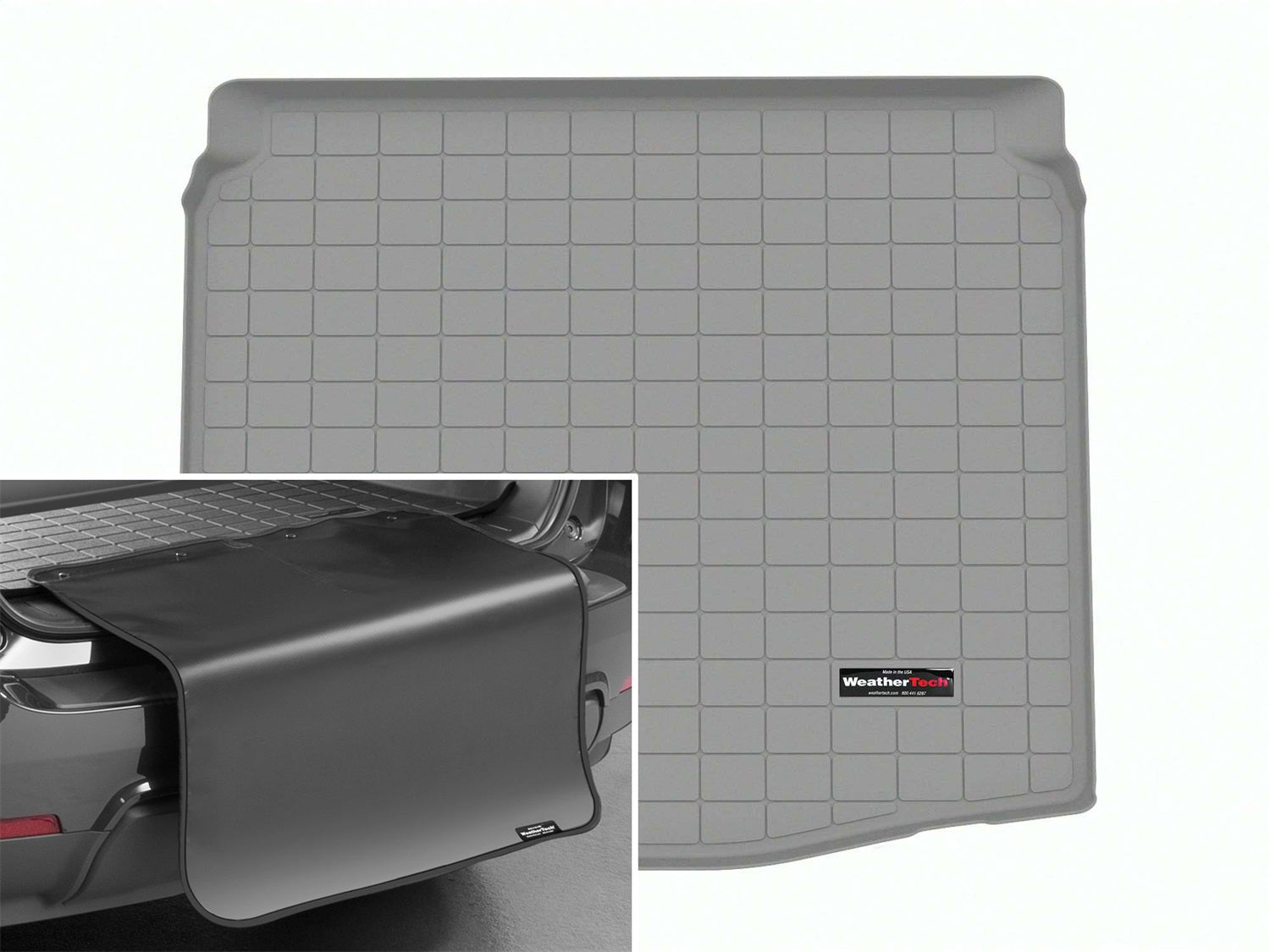 Weathertech - Cargo Liner w/Bumper Protector - Gray Behind 2nd Row Seating 22-26 Toyota Corolla - 421524SK