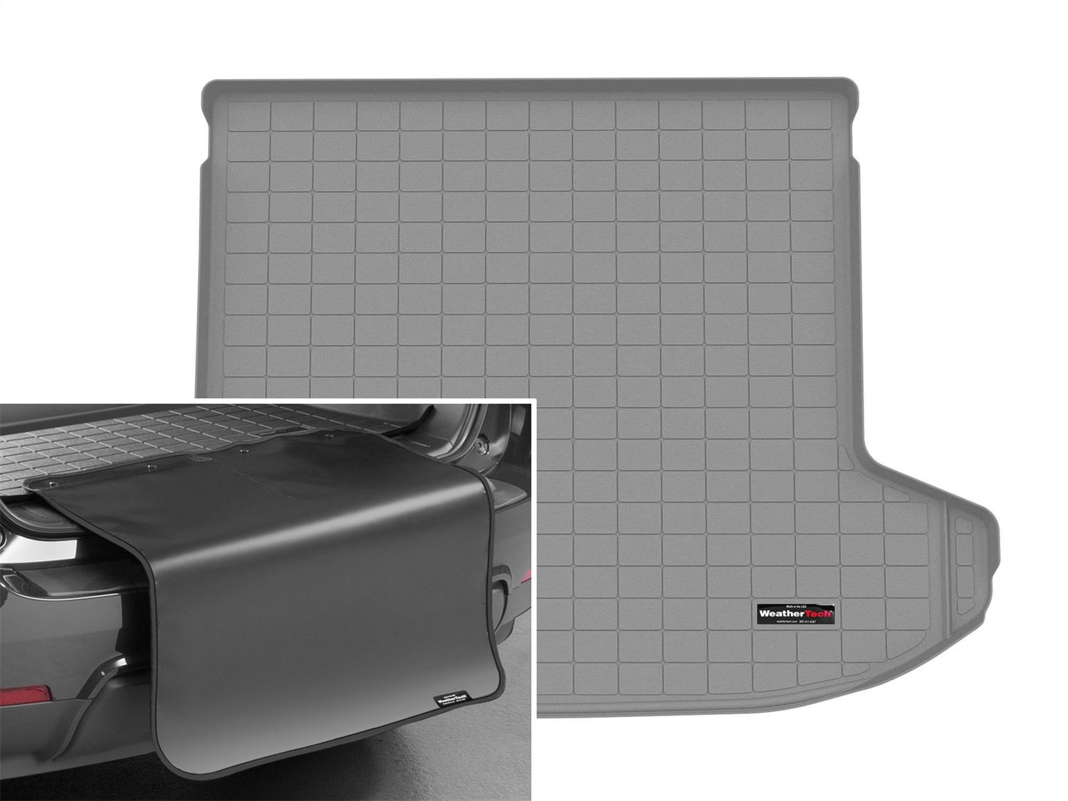 Weathertech - Cargo Liner w/Bumper Protector - Gray Behind 2nd Row Seating 23-26 Kia Sportage - 421538SK
