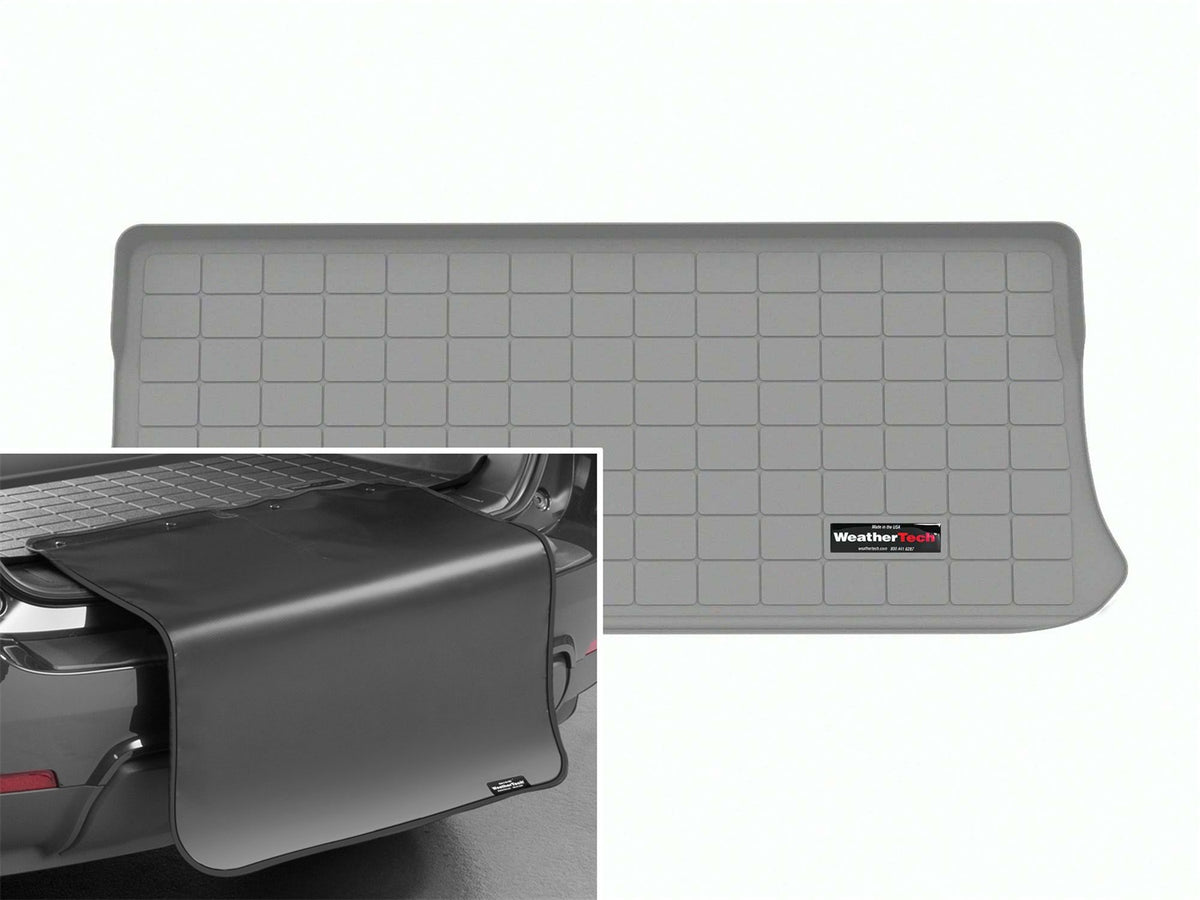 Weathertech - Cargo Liner w/Bumper Protector - Gray Behind 3rd Row Seating 23-26 Mercedes Benz EQS - 421561SK
