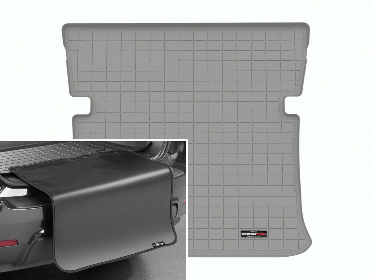 Weathertech - Cargo Liner w/Bumper Protector - Gray Behind 2nd Row Seating 23-26 Benz EQS - 421562SK