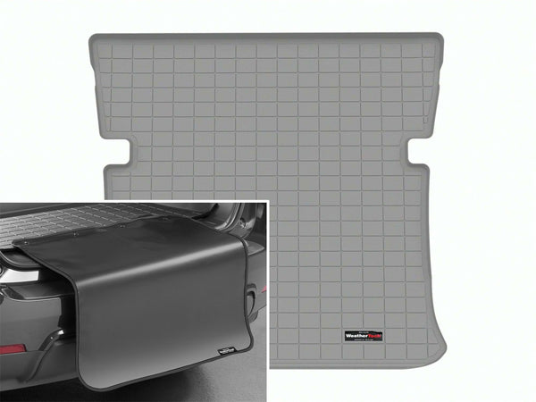 Weathertech - Cargo Liner w/Bumper Protector - Gray Behind 2nd Row Seating 23-26 Mercedes Benz EQS - 421562SK