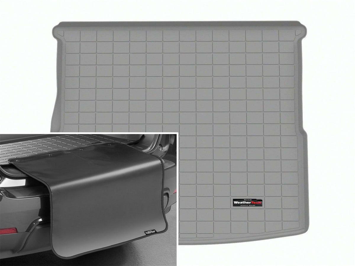 Weathertech - Cargo Liner w/Bumper Protector - Gray Behind 2nd Row Seating 22-25 Audi Q4 - 421565SK
