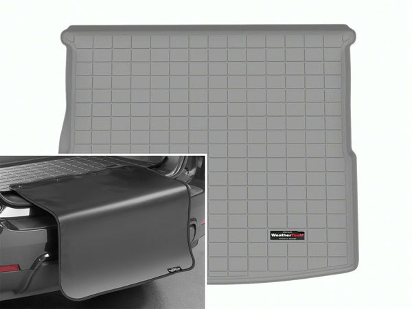 Weathertech - Cargo Liner w/Bumper Protector - Gray Behind 2nd Row Seating 22-25 Audi Q4 - 421565SK
