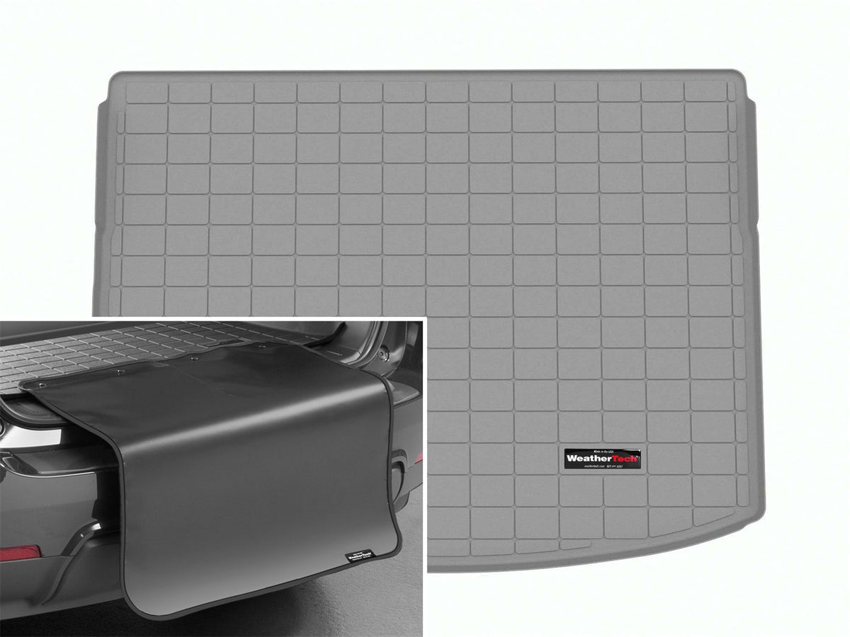 Weathertech - Cargo Liner w/Bumper Protector - Gray Cargo Tray In Lowest Position 23-26 Honda CR-V - 421568SK