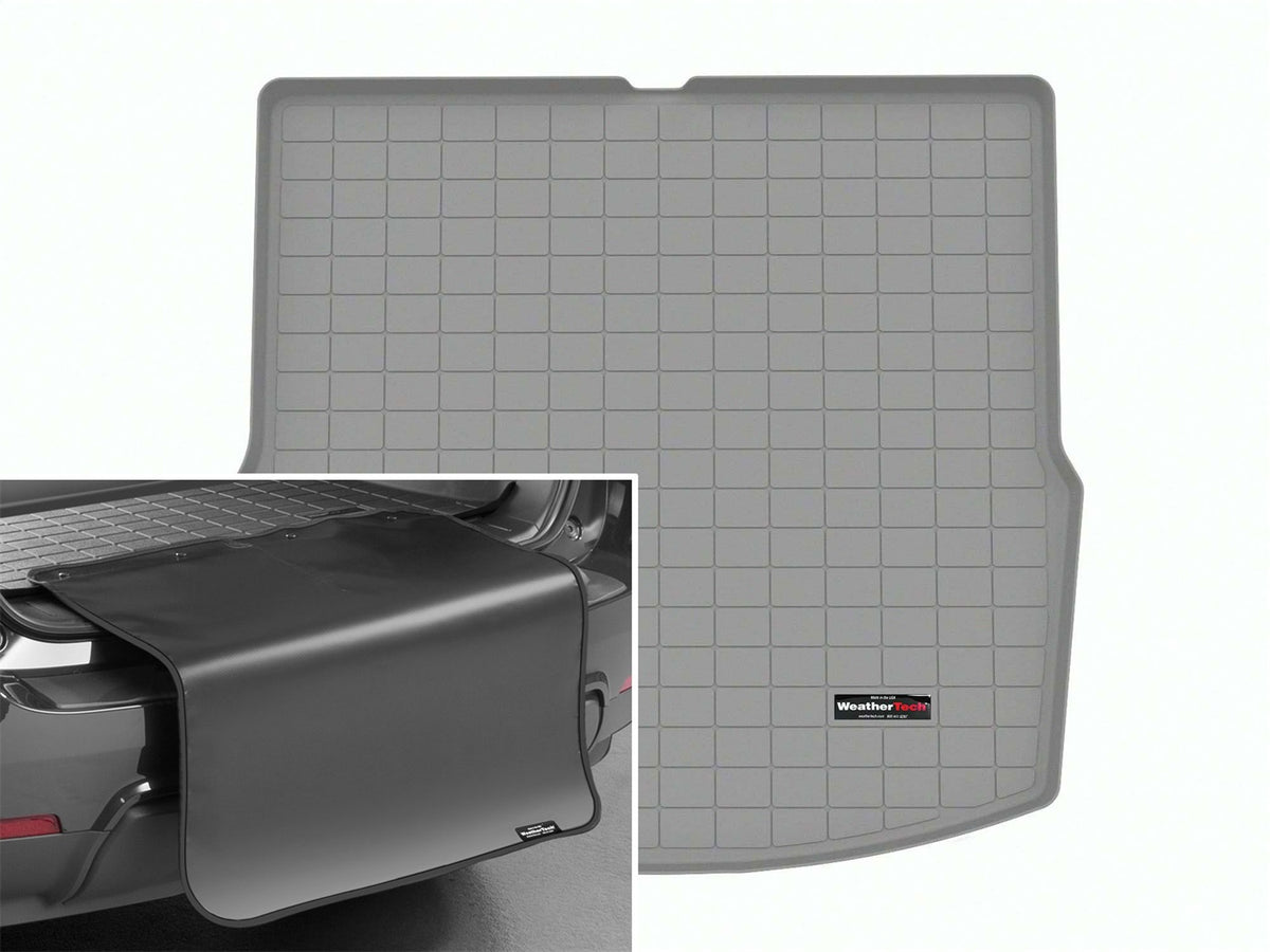 Weathertech - Cargo Liner w/Bumper Protector - Gray Behind 2nd Row Seating 21-24 Polestar Polestar-2 - 421570SK