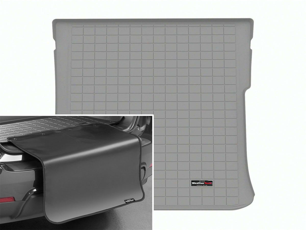 Weathertech - Cargo Liner w/Bumper Protector - Gray Behind 2nd Row Seating 23-25 Benz EQS - 421572SK