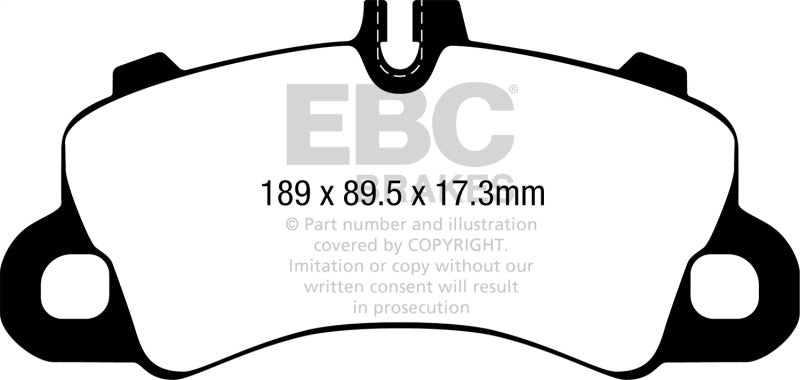 EBC 2018+ Porsche Cayenne (3rd Gen) 3.0L Turbo Extra Duty Front Brake Pads - ED92379