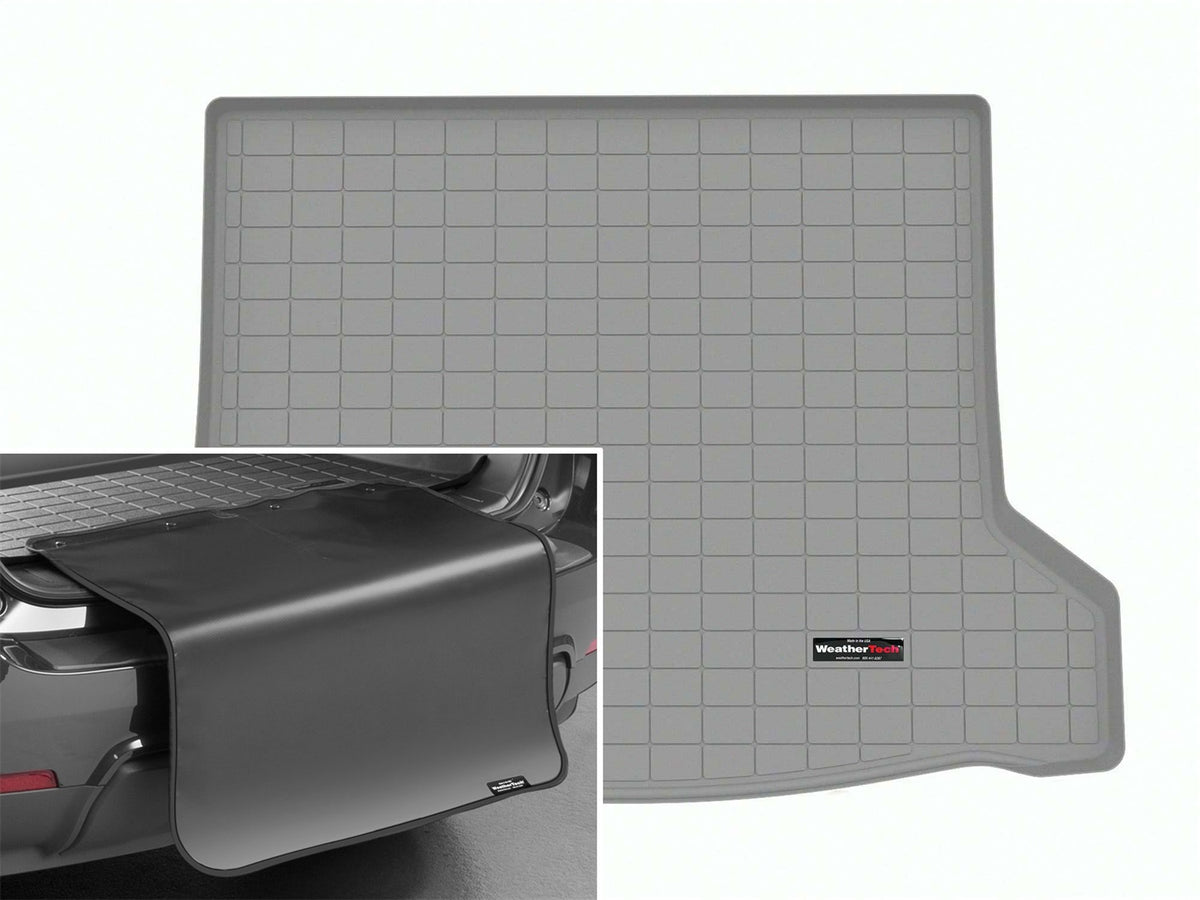 Weathertech - Cargo Liner w/Bumper Protector - Gray Behind 2nd Row Seating 23-26 Cadillac LYRIQ - 421668SK