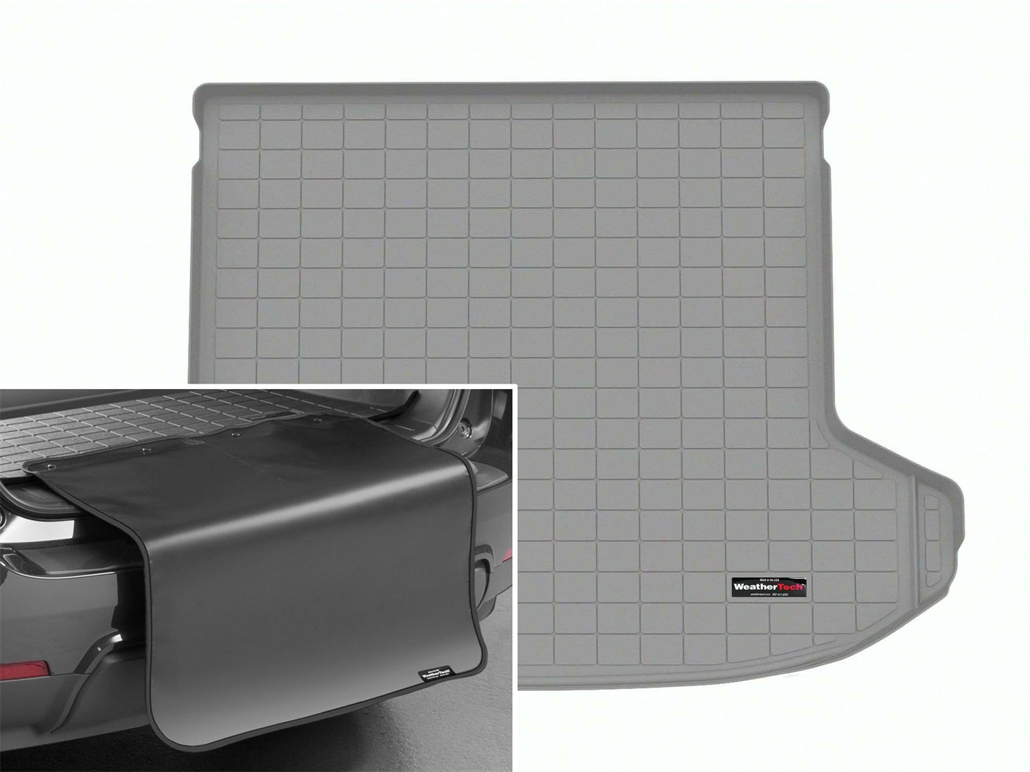 Weathertech - Cargo Liner w/Bumper Protector - Gray Behind 2nd Row Seating 23-25 Kia Sportage - 421694SK