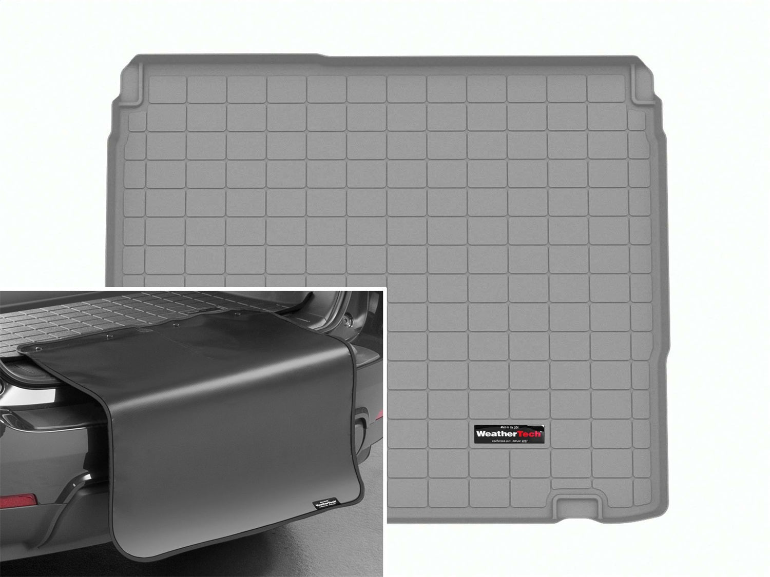 Weathertech - Cargo Liner w/Bumper Protector - Gray Behind 2nd Row Seating 23-26 Toyota Prius - 421698SK
