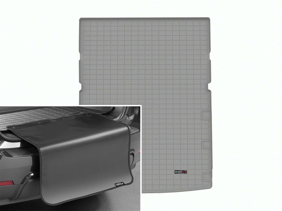 Weathertech - Cargo Liner w/Bumper Protector - Gray 23-25 Grand Wagoneer L / 23-25 Wagoneer L - 421701SK