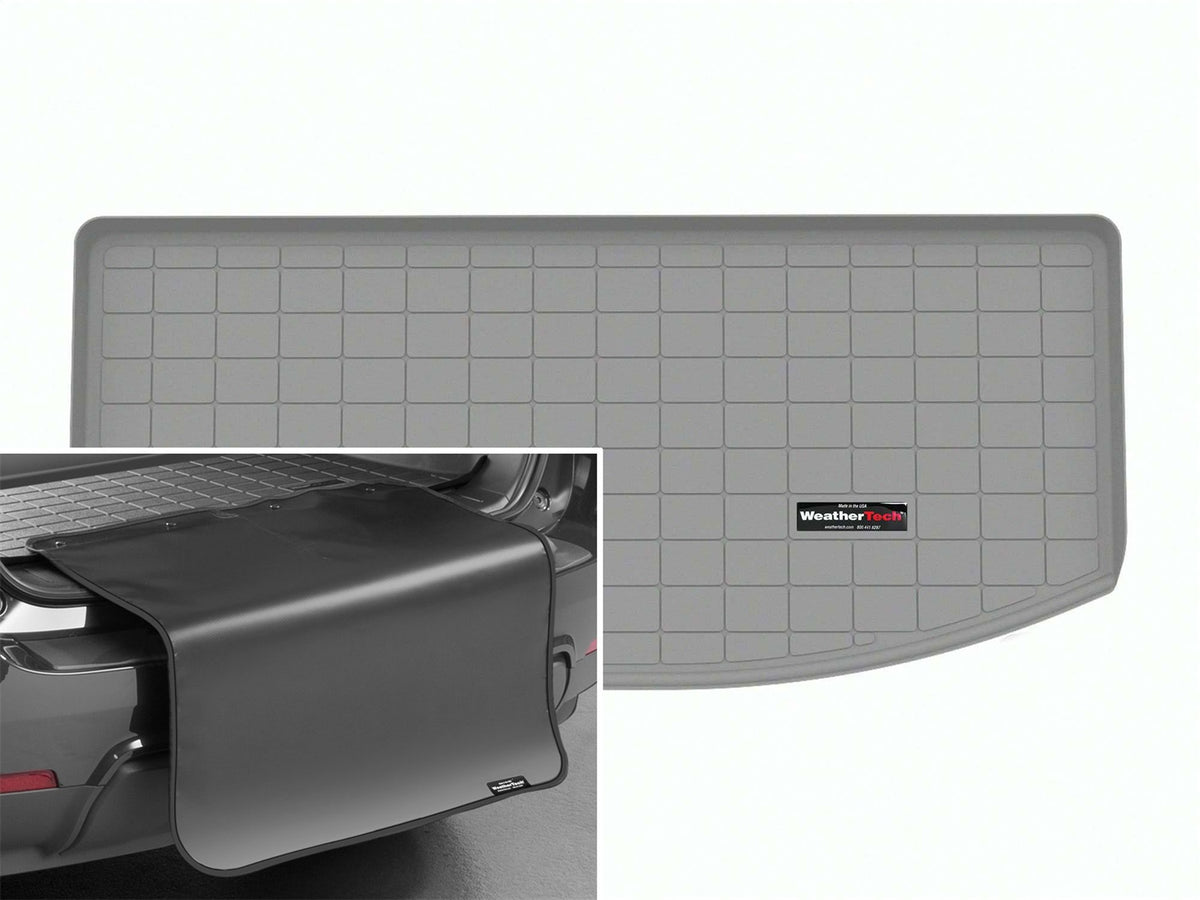 Weathertech - Cargo Liner w/Bumper Protector - Gray Behind 3rd Row Seating 24-26 Mazda CX-90 - 421704SK