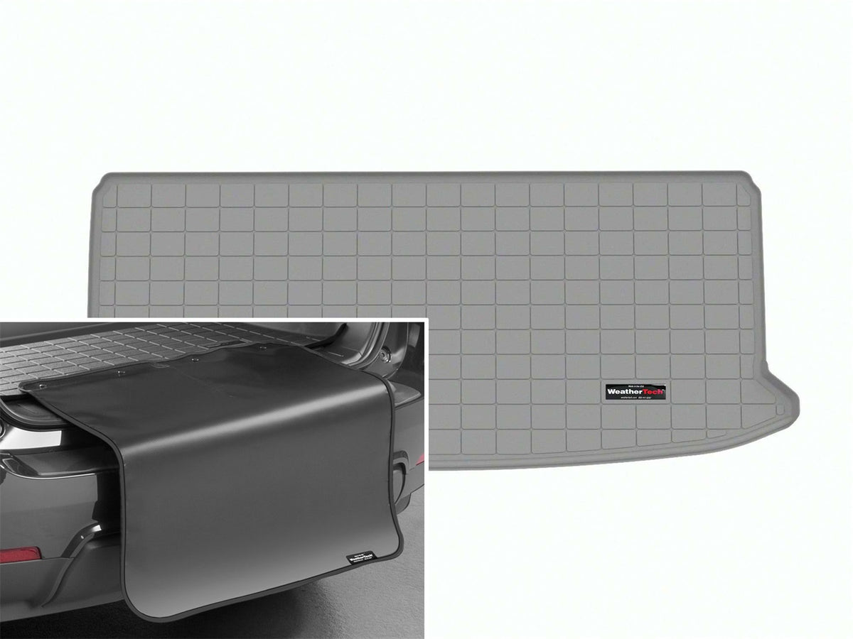 Weathertech - Cargo Liner w/Bumper Protector - Gray Behind 3rd Row Seating 24-26 Lexus TX / 24-26 Toyota Grand-Highlande