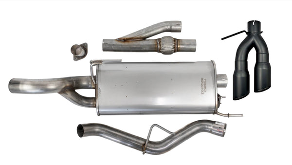 Roush - 2021-2026 Roush F-150 Side Exit Cat Back Active Ready Exhaust - Black Tip - 422264-BLK