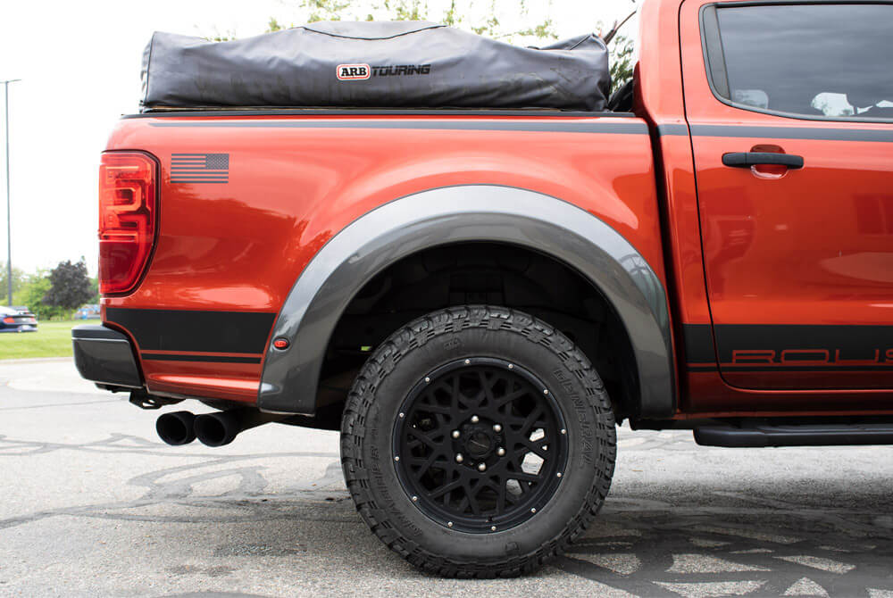 Roush 19-23 Ford Ranger 2.3L Black Exhaust Tip Kit - 422317