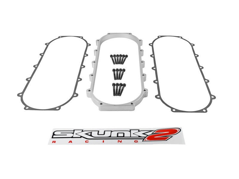 Skunk2 Ultra Series Honda/Acura Silver RACE Intake Manifold 1 Liter Spacer (Inc Gasket &amp; Hardware) - 907-05-9001
