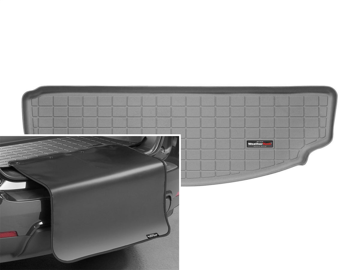 Weathertech - Cargo Liner w/Bumper Protector - Gray Behind 3rd Row Seating 07-13 MDX - 42421SK