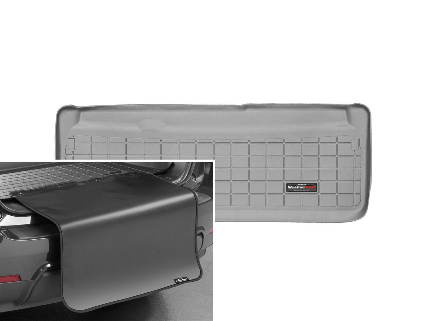 Weathertech - Cargo Liner w/Bumper Protector - Gray Behind 3rd Row Seating 11-20 Toyota Sienna - 42446SK