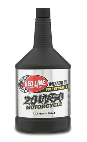 Red Line 20W50 Motorcycle Oil Synthetic 1 Quart