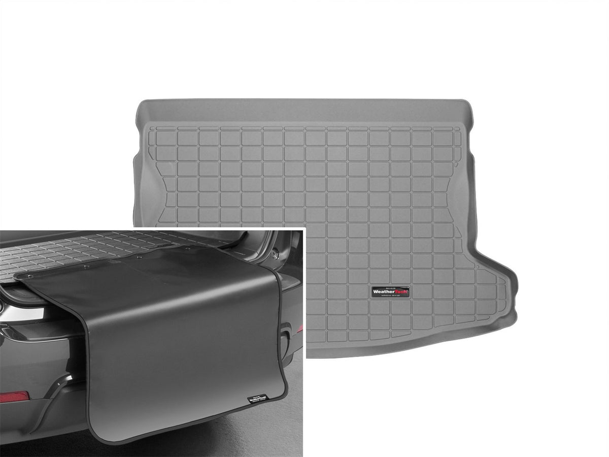 Weathertech - Cargo Liner w/Bumper Protector - Gray Behind 2nd Row Seating 16-17 Subaru Crosstrek / 12-16 Subaru Impreza