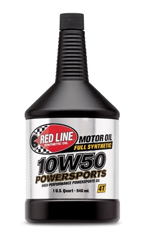 Red Line 10W50 Motorcycle, ATV/UTV, Side By Side Engine Oil 1 Quart