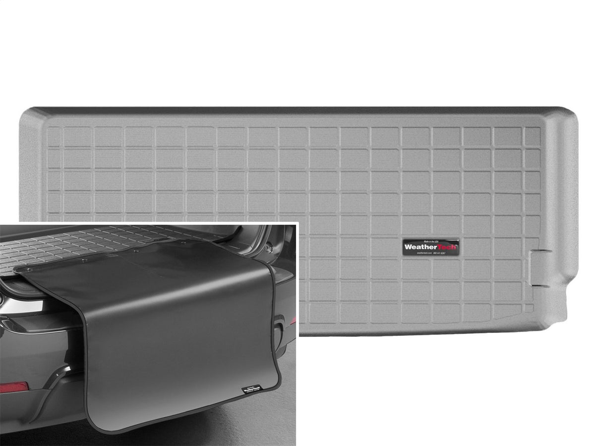 Weathertech - Cargo Liner w/Bumper Protector - Gray Behind 3rd Row Seating 14-20 Acura MDX - 42665SK