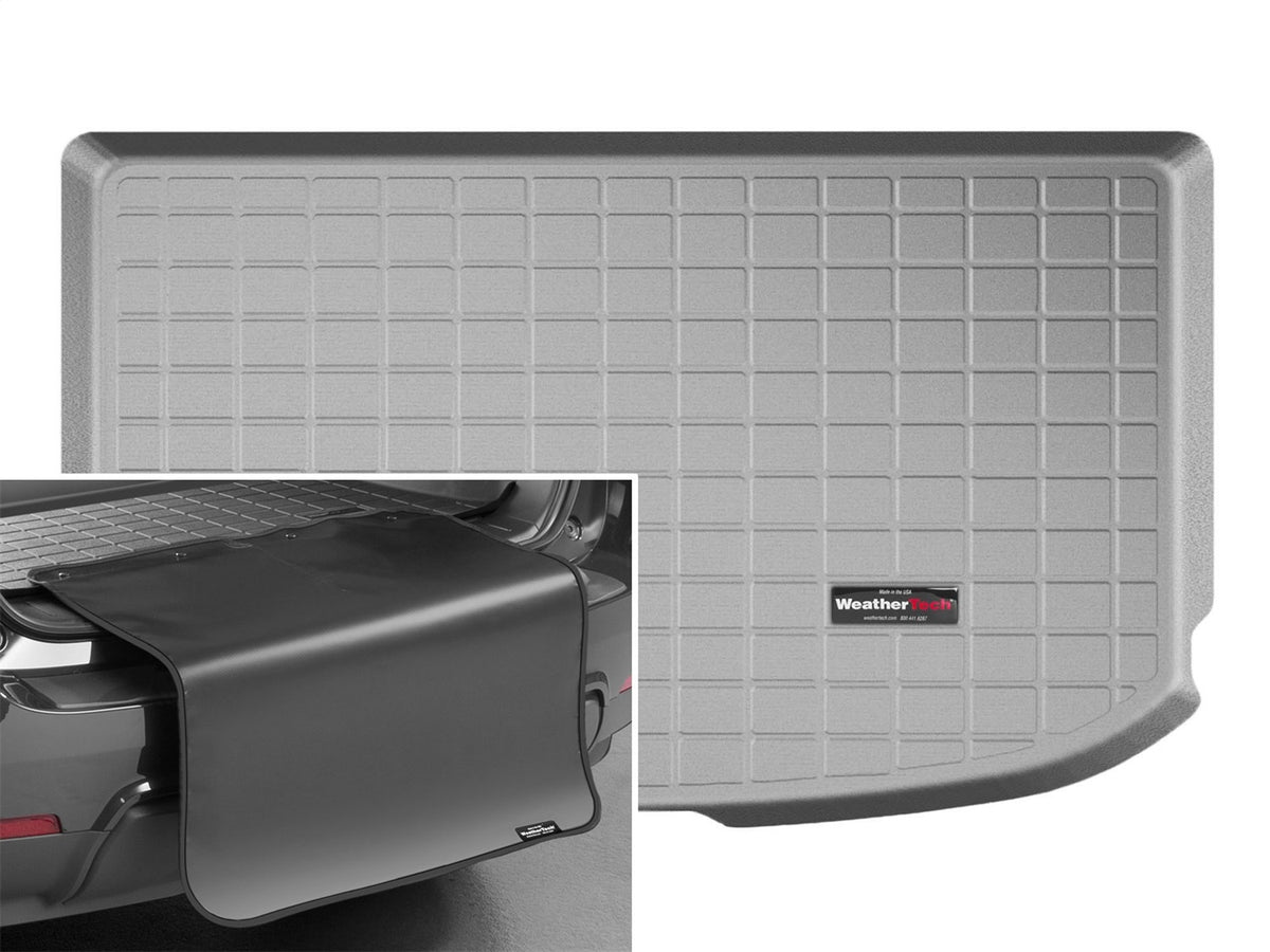 Weathertech - Cargo Liner w/Bumper Protector - Gray Behind 2nd Row Seating 14-19 Kia Soul - 42681SK