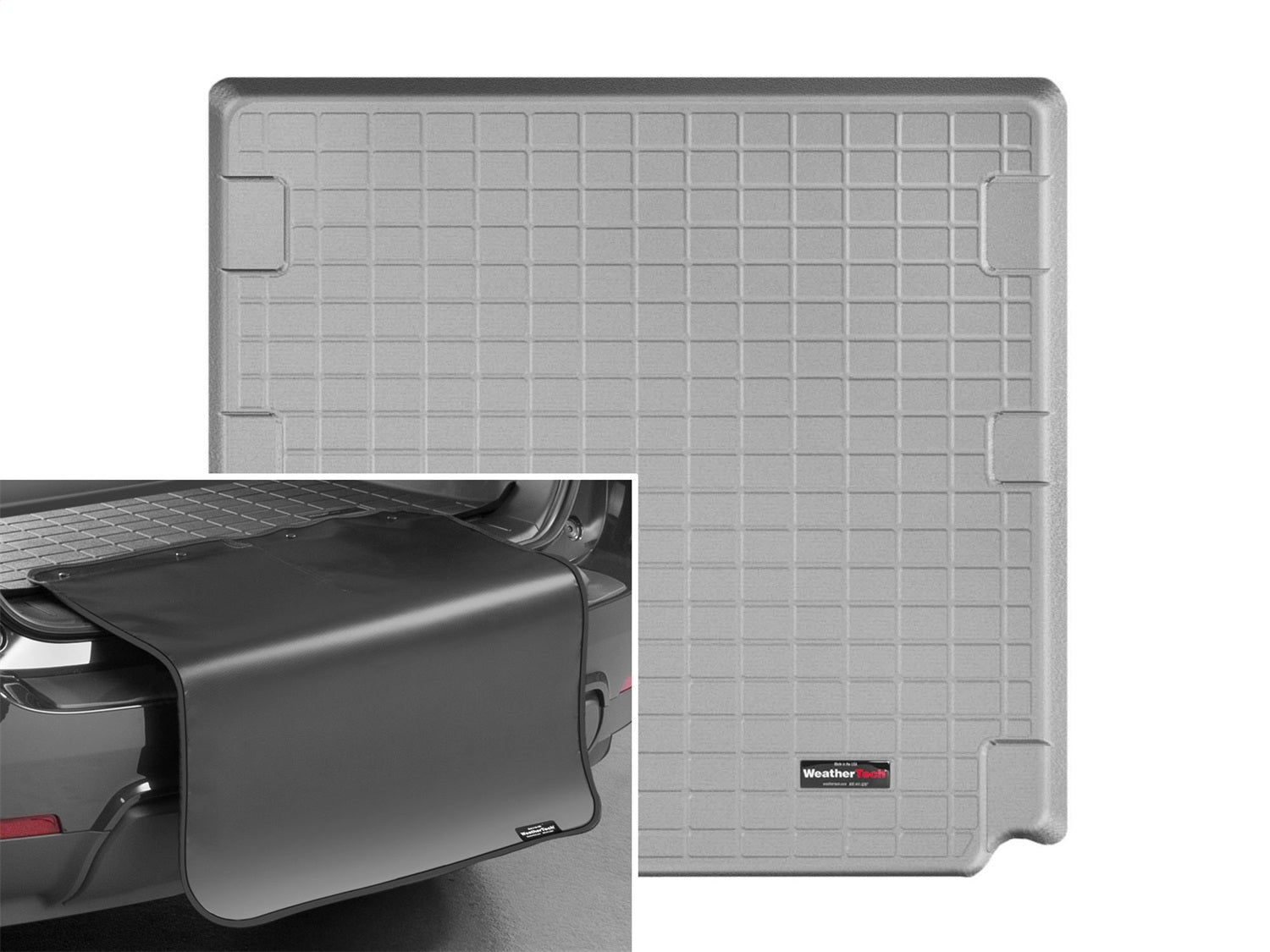 Weathertech - Cargo Liner w/Bumper Protector - Gray Behind 2nd Row Seating 07-18 BMW X5 - 42688SK