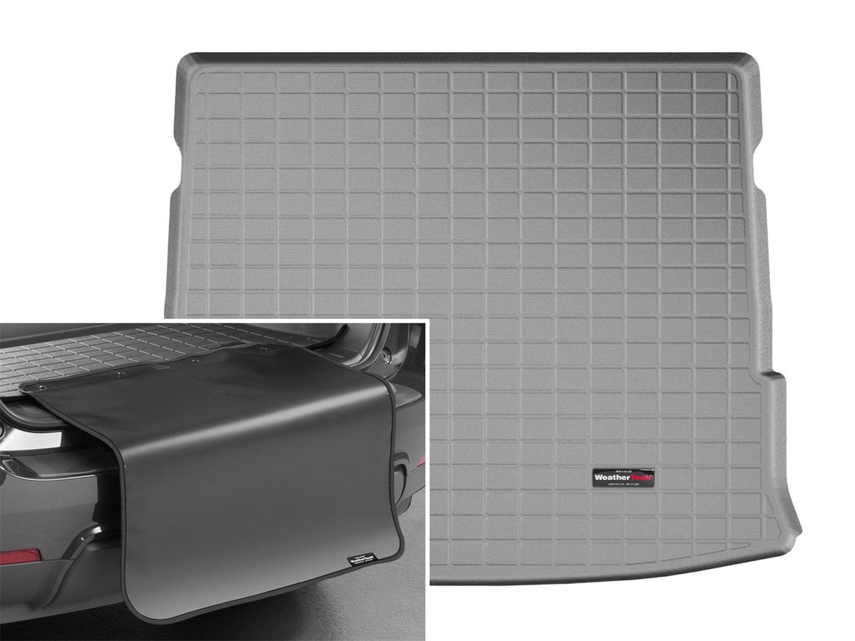 Weathertech - Cargo Liner w/Bumper Protector - Gray Behind 2nd Row Seating 14-19 Toyota Highlander - 42692SK