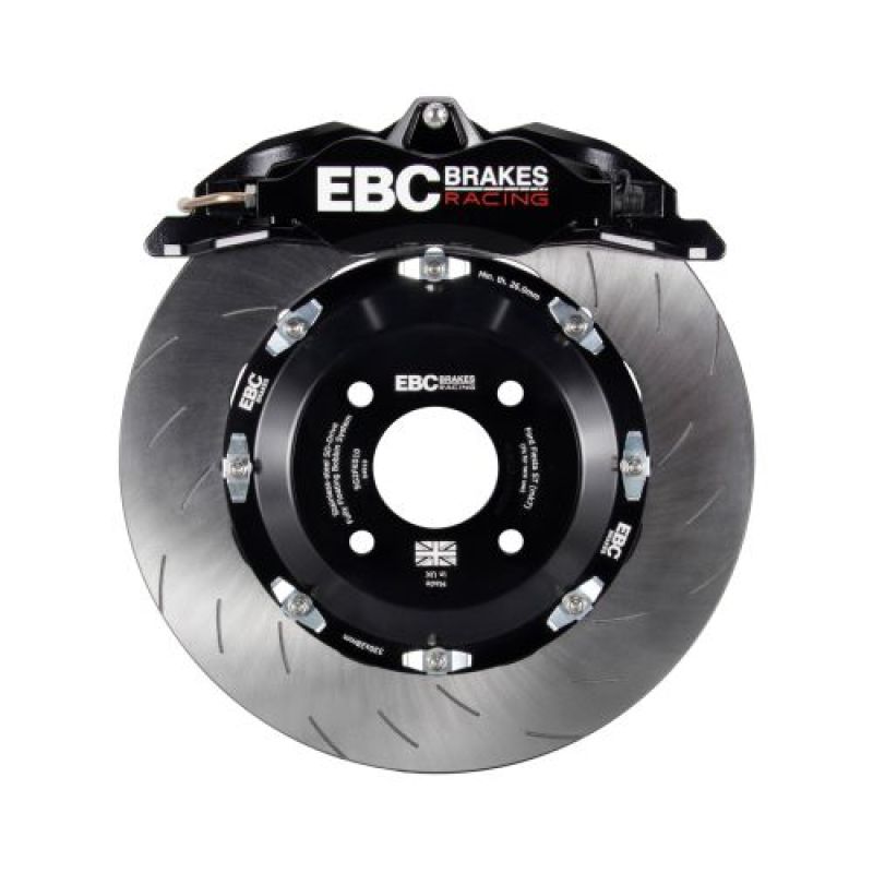 EBC Racing 15-17 Ford Fiesta (Mk7) Black Apollo-4 Calipers 300mm Rotors Front Big Brake Kit - BBK007BLK-1