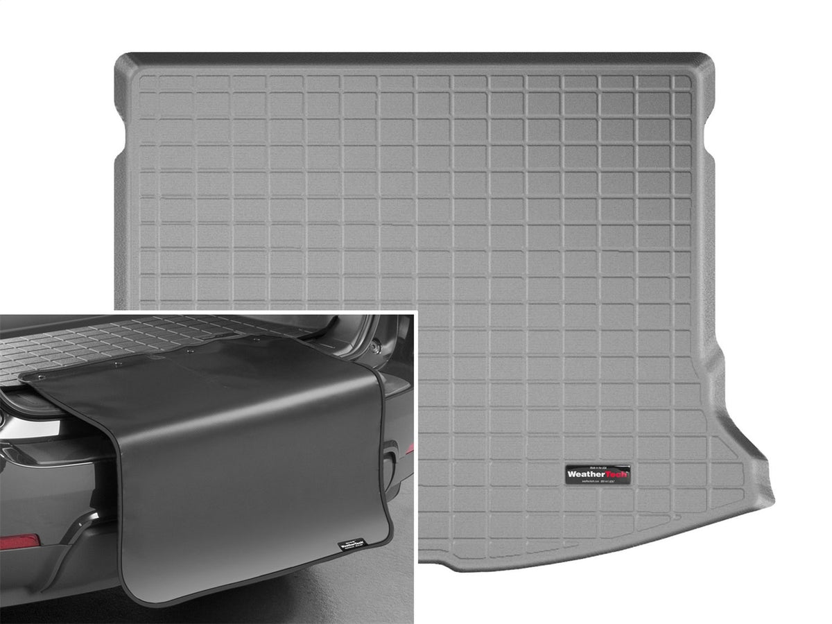 Weathertech - Cargo Liner w/Bumper Protector - Gray Behind 2nd Row Seating 15-18 Volvo V60 - 42771SK