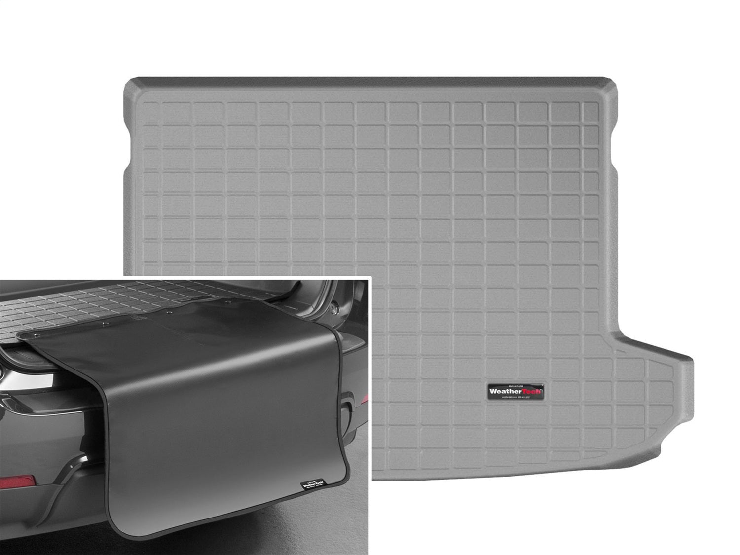 Weathertech - Cargo Liner w/Bumper Protector - Gray Behind 2nd Row Seating 16-18 Hyundai Tucson - 42800SK