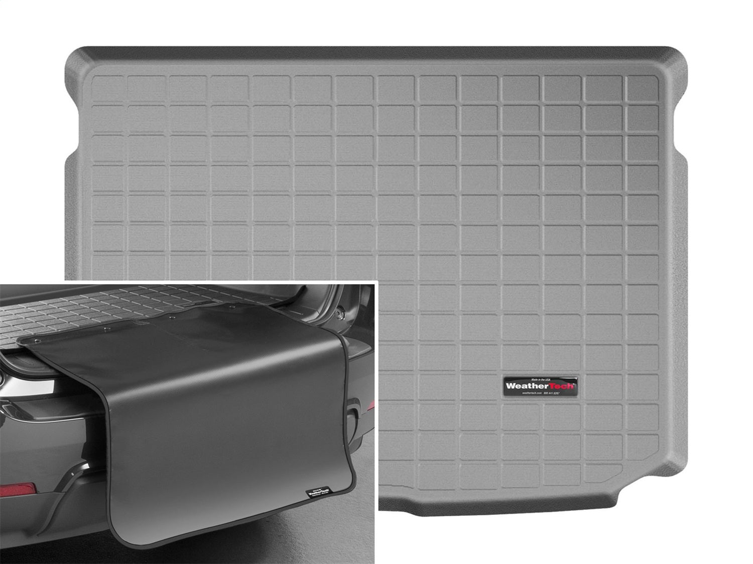Weathertech - Cargo Liner w/Bumper Protector - Gray 16-18 Audi A3 - 42891SK