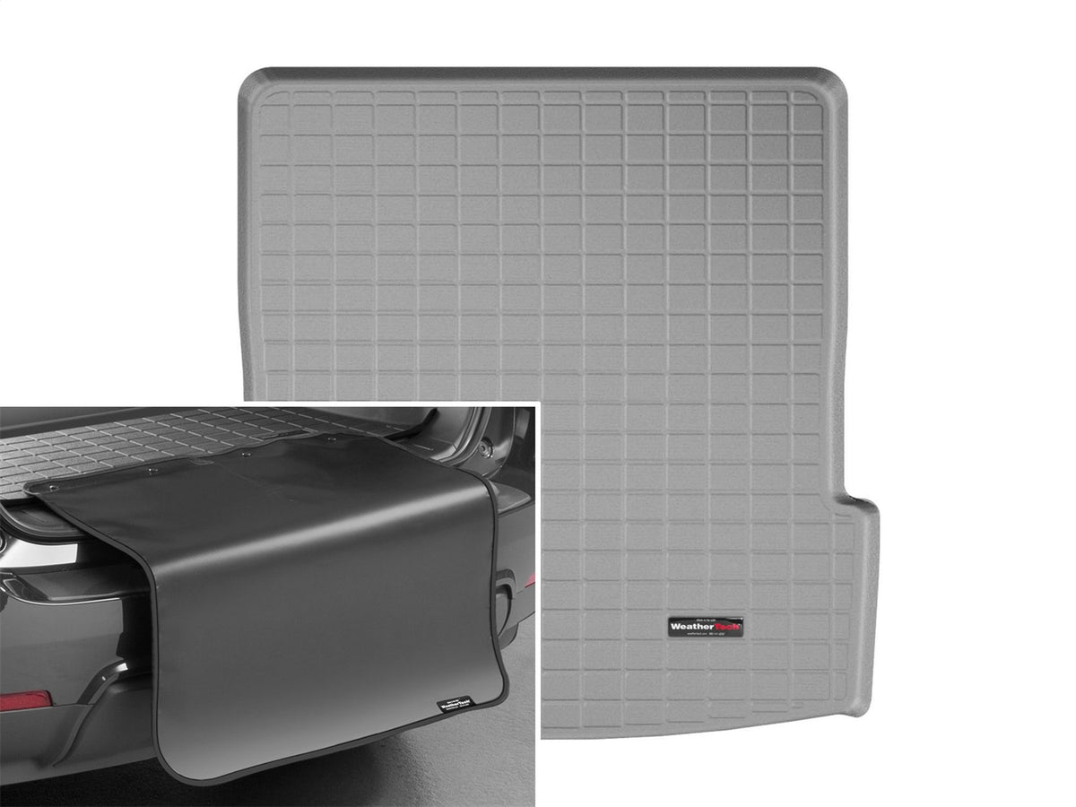 Weathertech - Cargo Liner w/Bumper Protector - Gray Behind 2nd Row Seating 17-23 Acadia - 42924SK