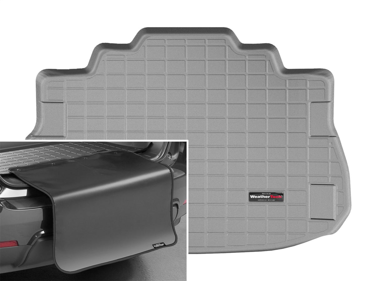 Weathertech - Cargo Liner w/Bumper Protector - Gray Behind 2nd Row Seating 17-19 Land Rover Range-Rover-Evoque - 42928SK