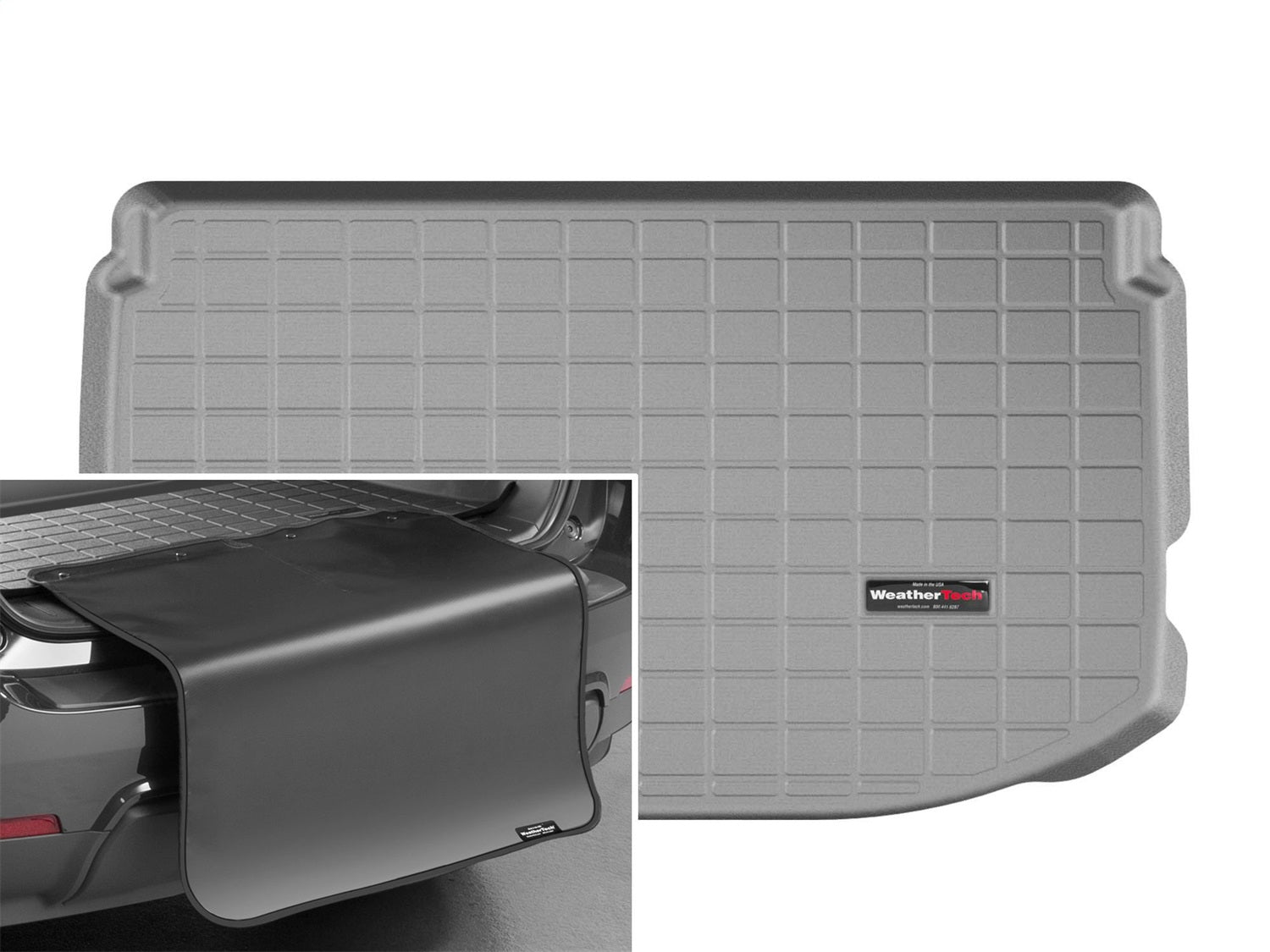Weathertech - Cargo Liner w/Bumper Protector - Gray Behind 2nd Row Seating 12-20 Chevrolet Sonic - 42952SK