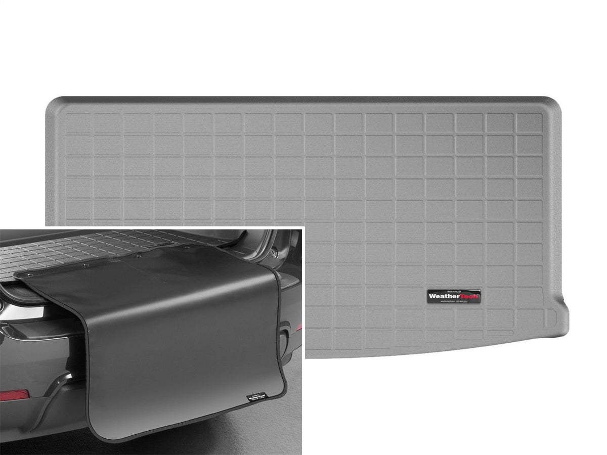 Weathertech - Cargo Liner w/Bumper Protector - Gray Behind 3rd Row Seating 18-26 Volkswagen Atlas - 42973SK
