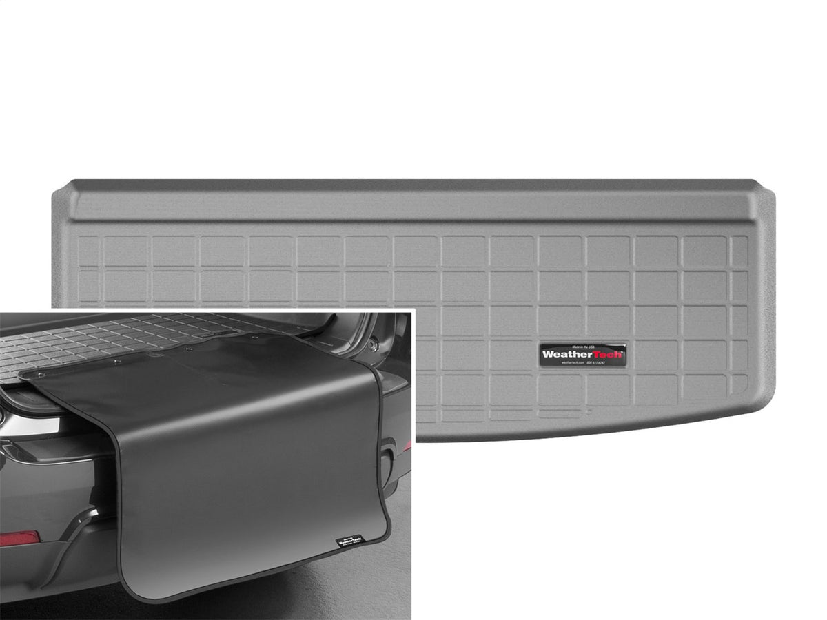 Weathertech - Cargo Liner w/Bumper Protector - Gray Behind 3rd Row Seating 18-24 Volkswagen Tiguan - 42976SK