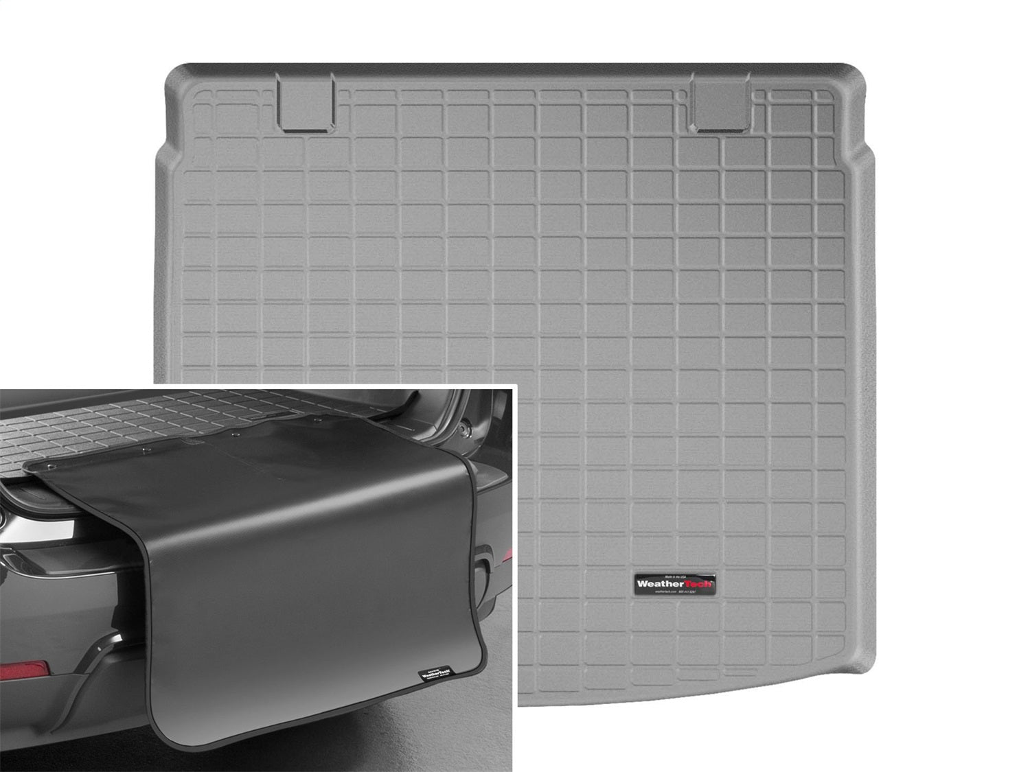 Weathertech - Cargo Liner w/Bumper Protector - Gray Cargo Tray In Highest Position 17-22 Honda CR-V - 42997SK