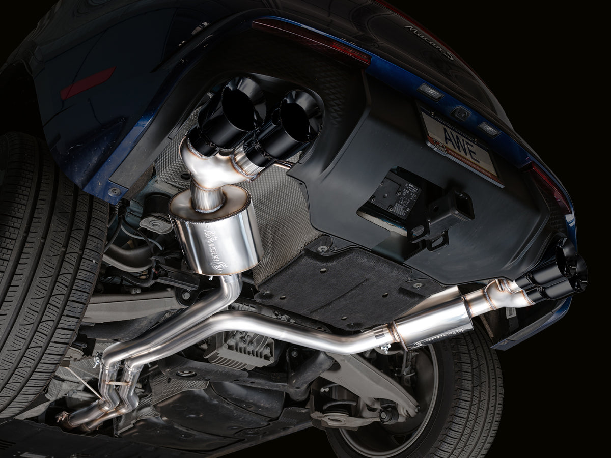 AWE Tuning 19-21 Porsche Macan 3.0T/2.9TT Touring Edition Catback Exhaust w/ Diamond Black Tips - 3015-43951