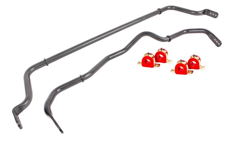 BMR 16-18 Chevy Camaro Sway Bar Kit w/ Bushings - Black Hammertone - SB052H