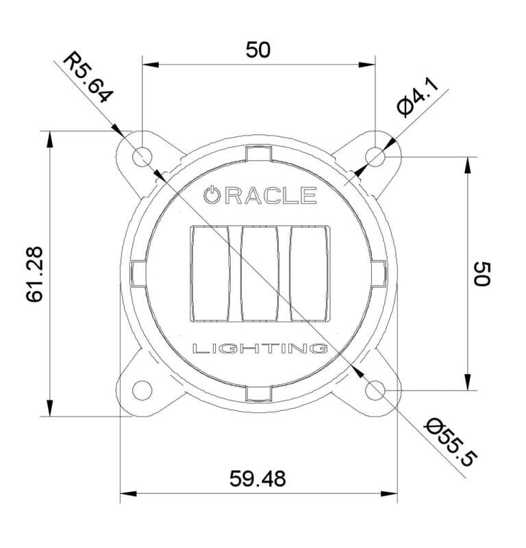 Oracle 60mm 15W Fog Beam LED Emitter - 3000K SEE WARRANTY - 5821-006