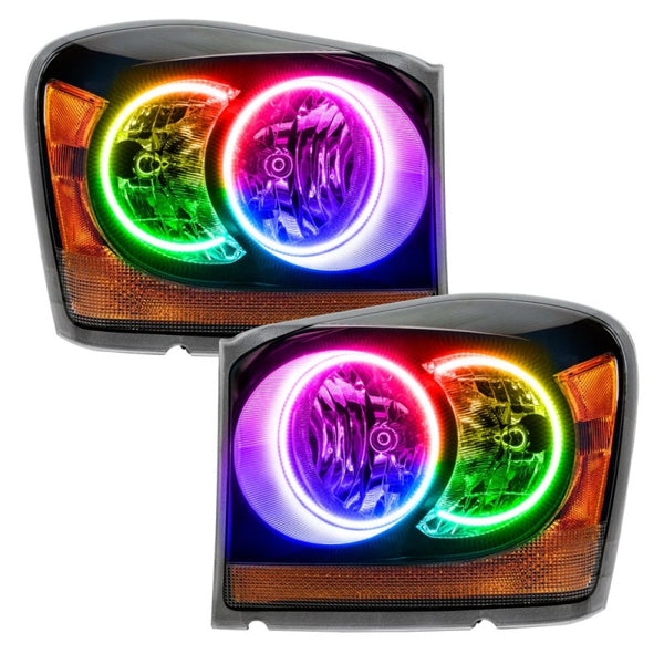 Oracle 04-06 Dodge Durango SMD HL - Black - ColorSHIFT w/ BC1 Controller  - 7107-335 by ORACLE Lighting