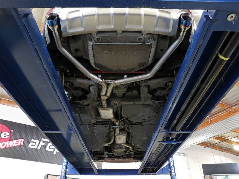 afe MACH Force-Xp 13-16 Audi Allroad L4 SS Cat-Back Exhaust w/ Carbon Tips - 49-36438-C