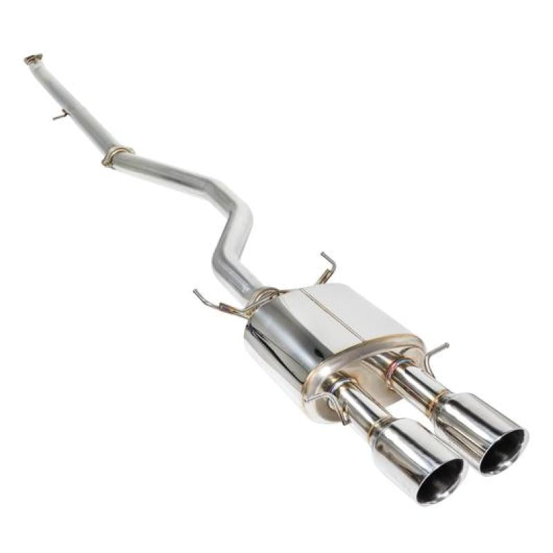 Remark 2017 Civic Si 4 Door Sedan Cat Back Exhaust w/Stainless Double Wall Tip (Not Resonated) - RK-C1076H-02