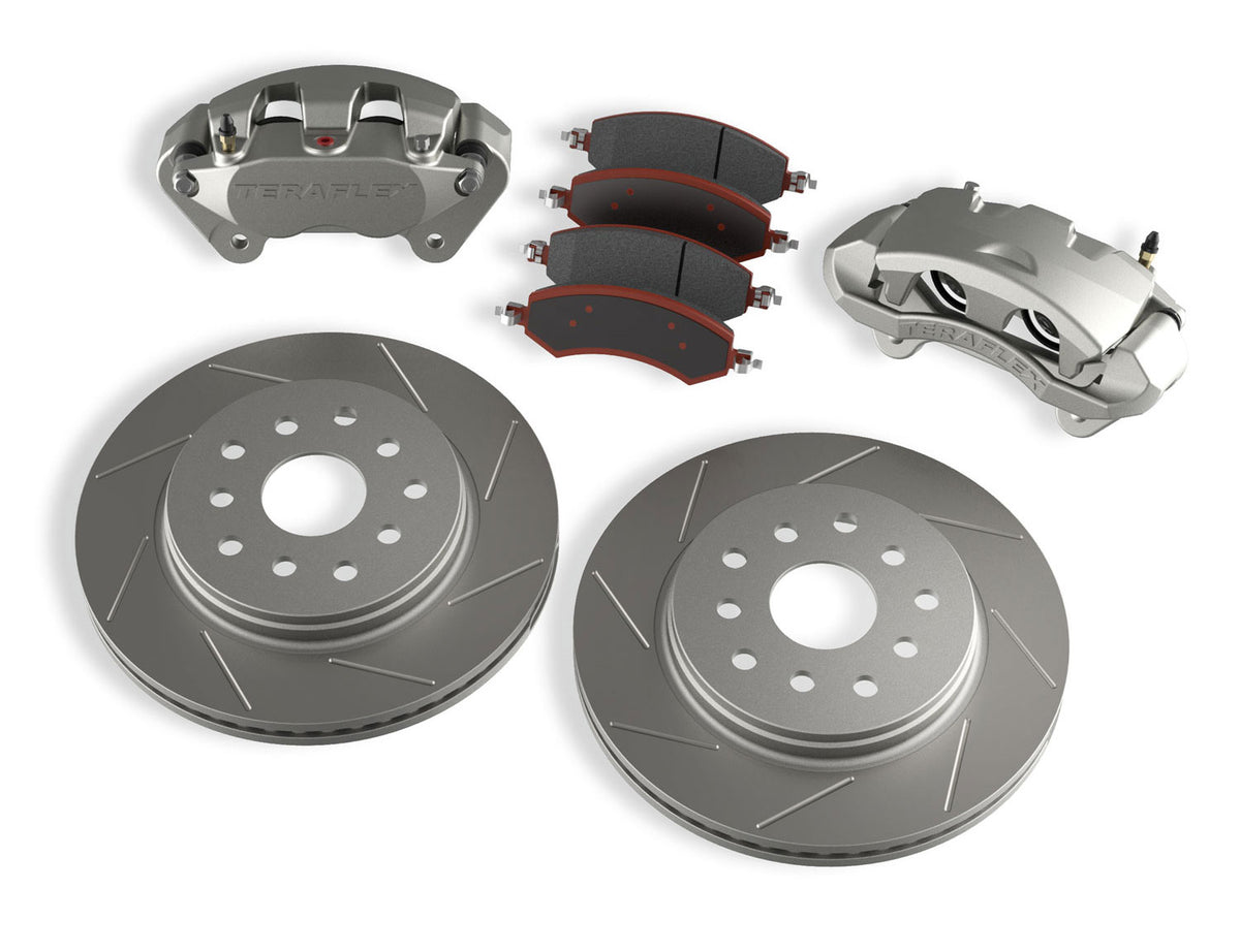 Teraflex JK Front Big Brake Kit - Slotted - 5-lug