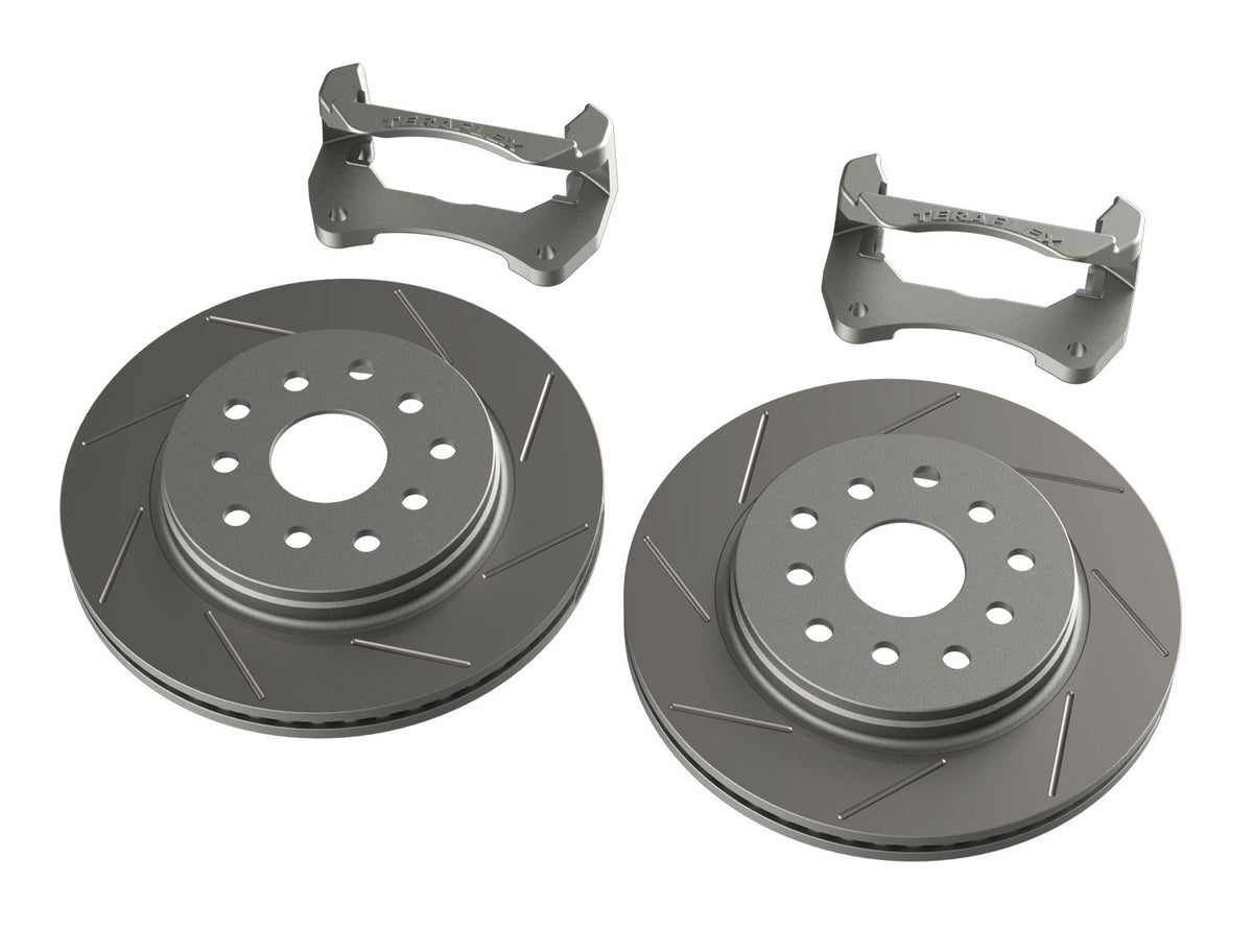 Teraflex JK Front Big Rotor Kit - Slotted - 5-lug