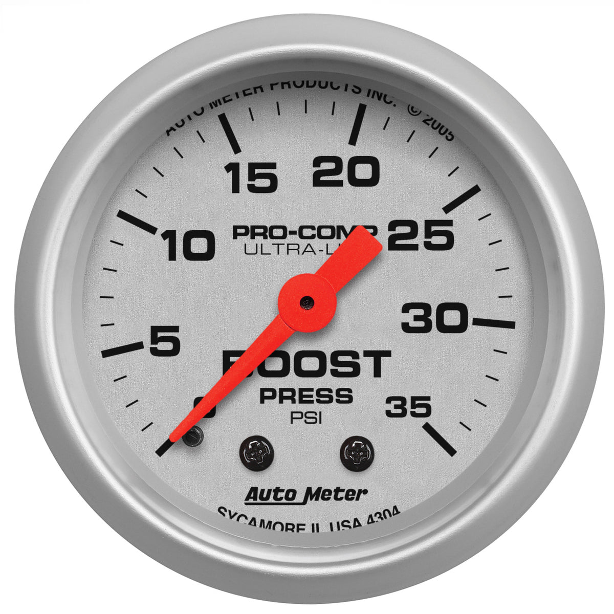 Autometer Ultra-Lite 52mm 35 PSI Mechanical  Boost Gauge - 4304